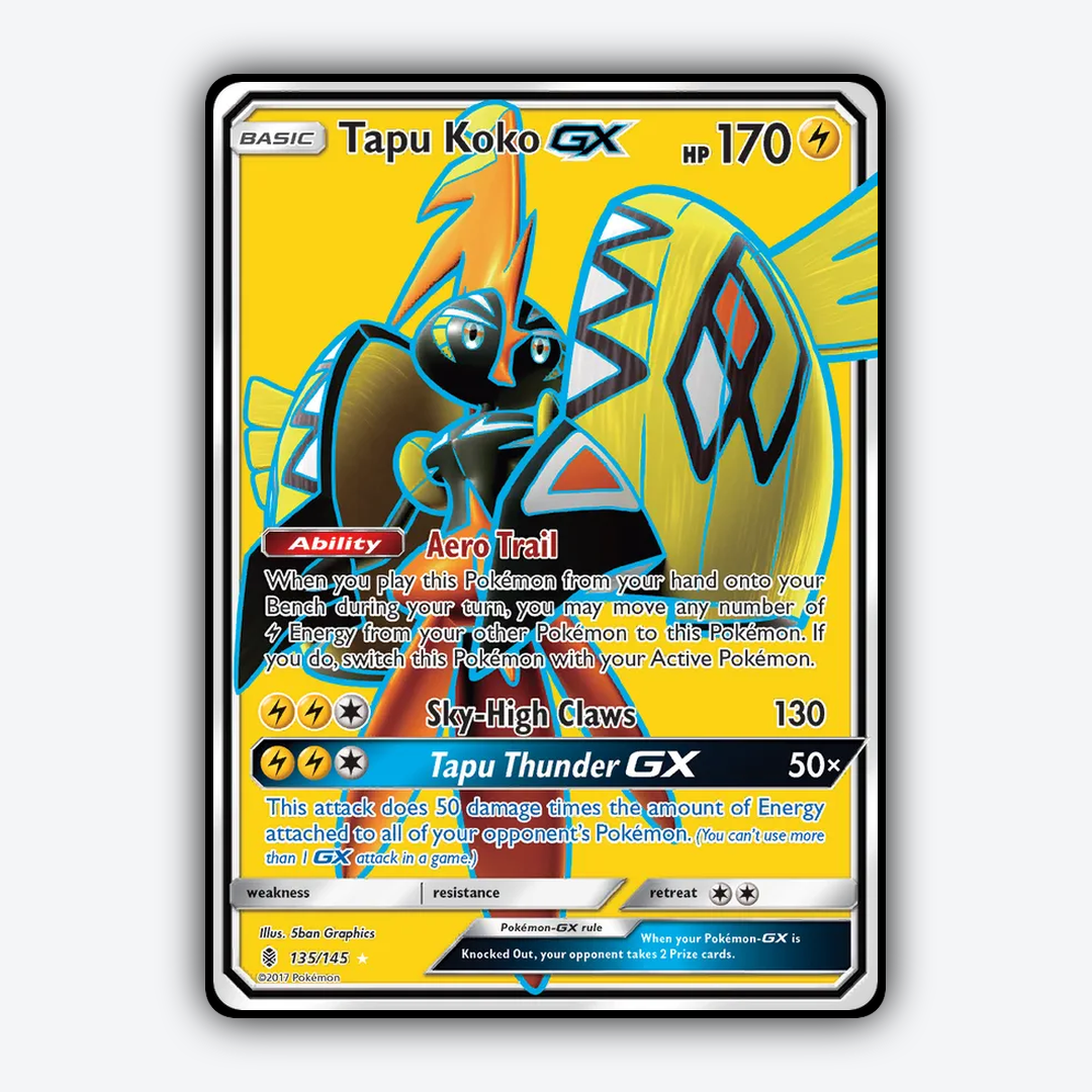 Tapu Koko-GX 135/145 - Guardians Rising Set - Card Rug