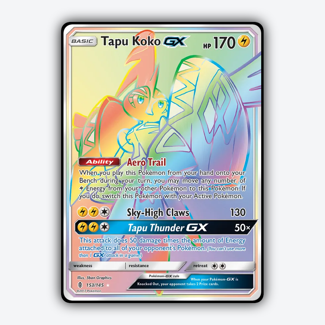 Tapu Koko-GX 153/145 - Guardians Rising Set - Card Rug