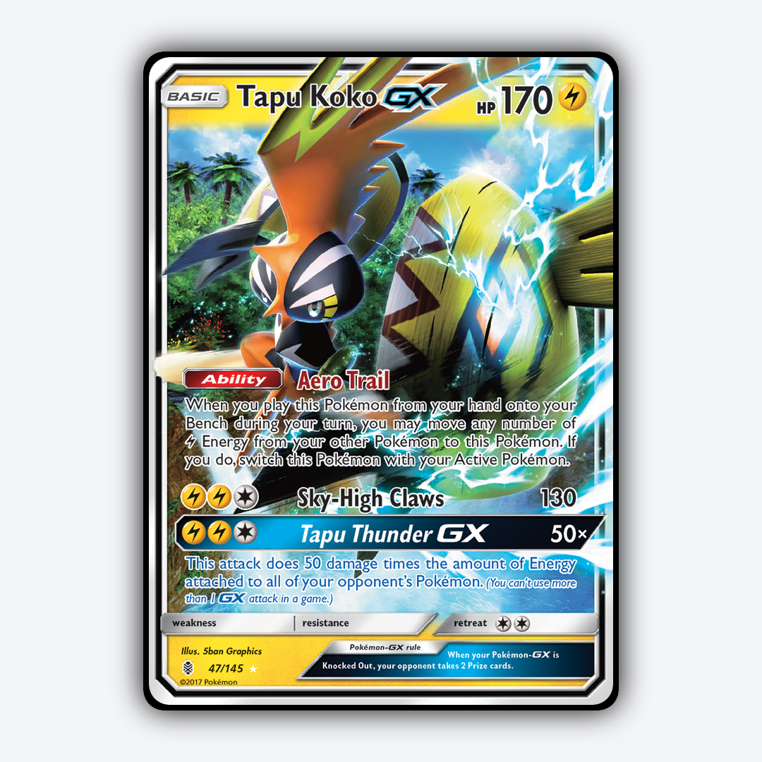 Tapu Koko-GX 047/145 - Guardians Rising Set - Card Rug