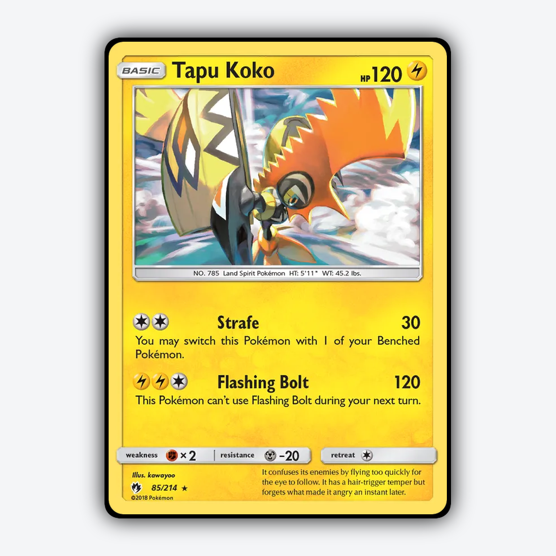 Tapu Koko 085/214 - Lost Thunder Set - Card Rug