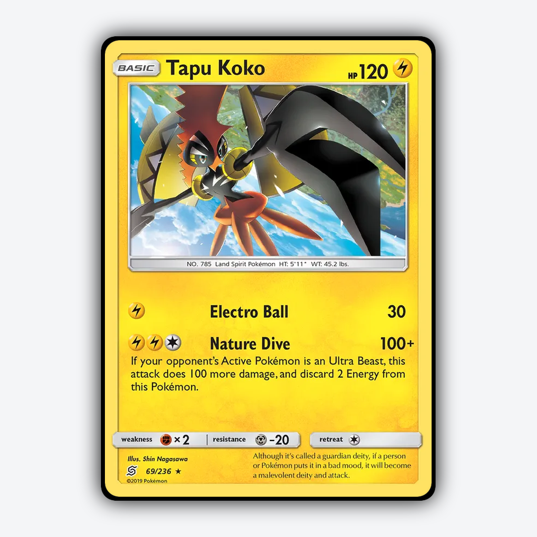 Tapu Koko 069/236 - Unified Minds Set - Card Rug