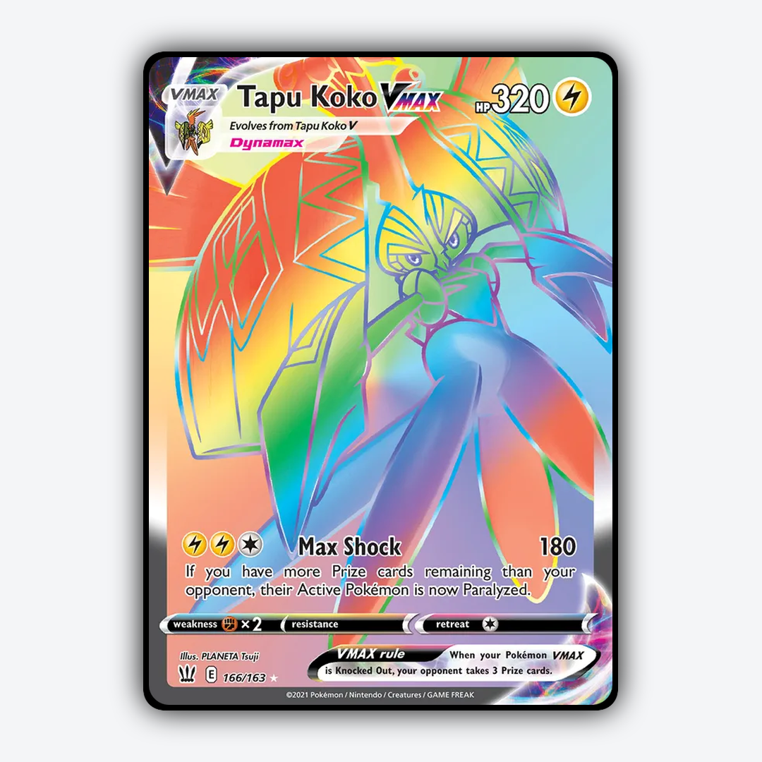 Tapu Koko VMAX 166/163 - Battle Styles Set - Card Rug