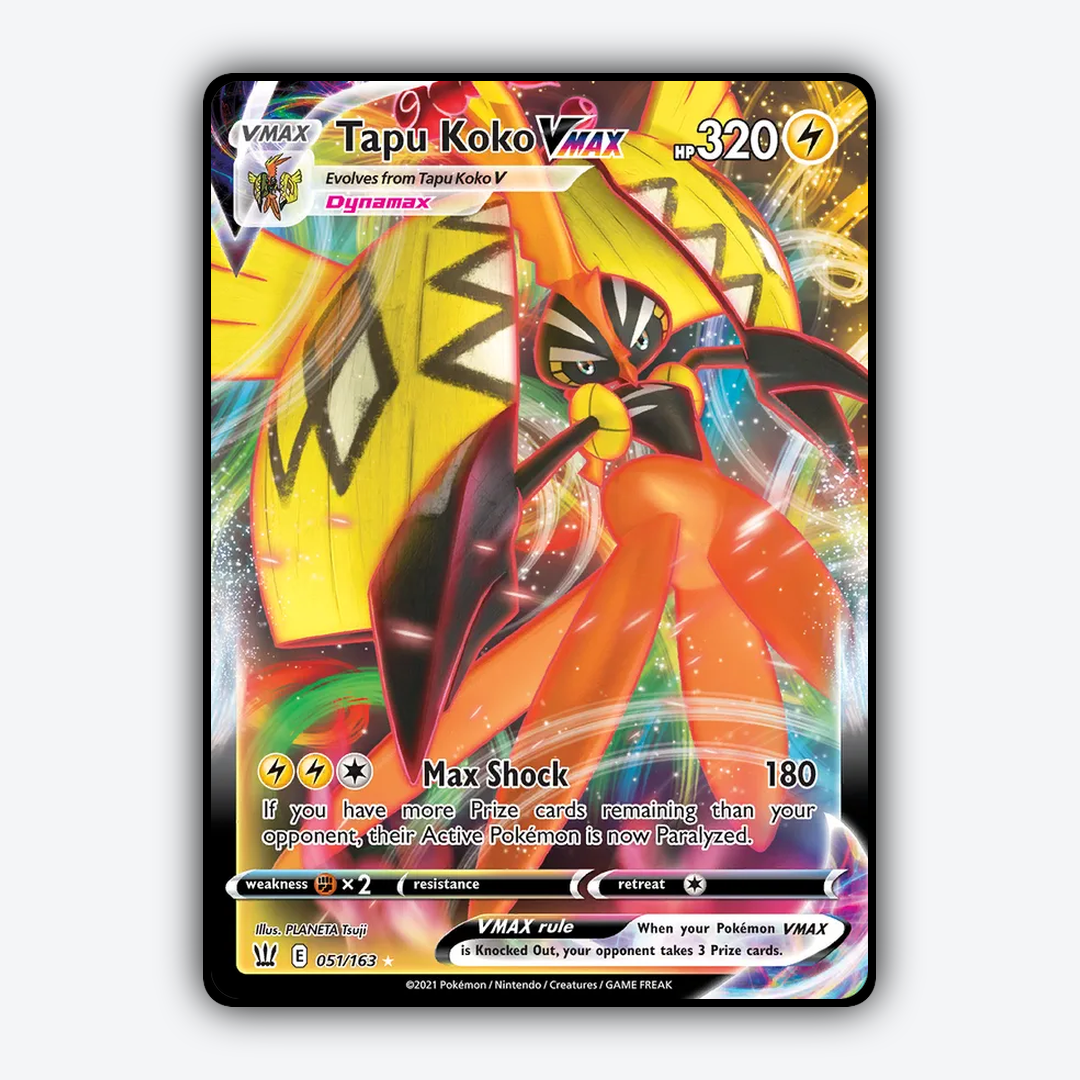 Tapu Koko VMAX 051/163 - Battle Styles Set - Card Rug