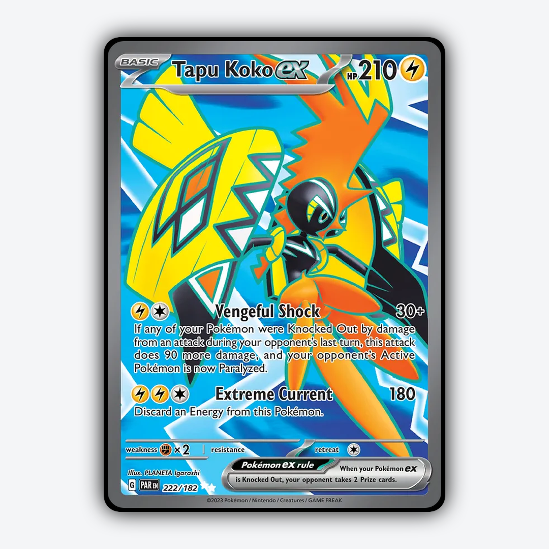 Tapu Koko ex #222 - Paradox Rift Set - Card Rug