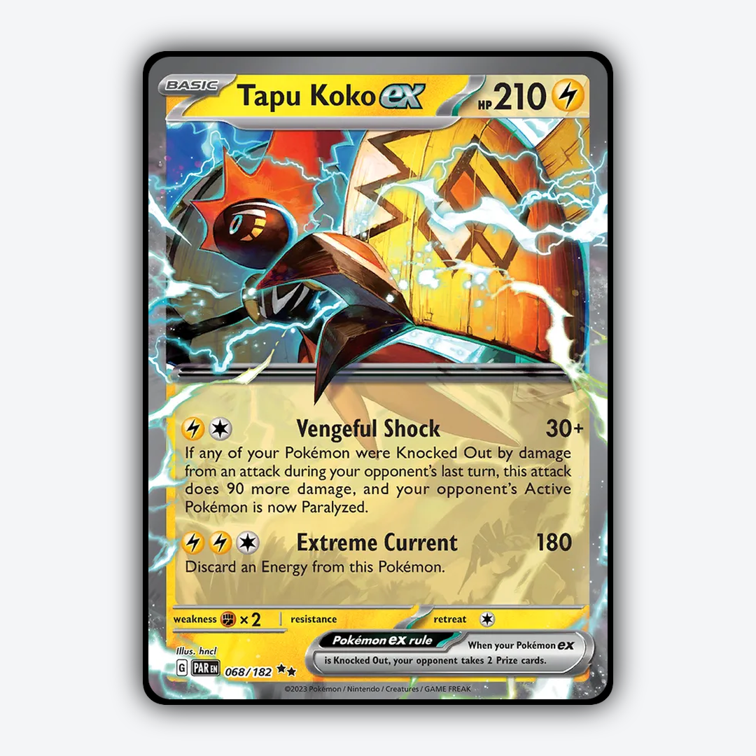 Tapu Koko ex #68 - Paradox Rift Set - Card Rug