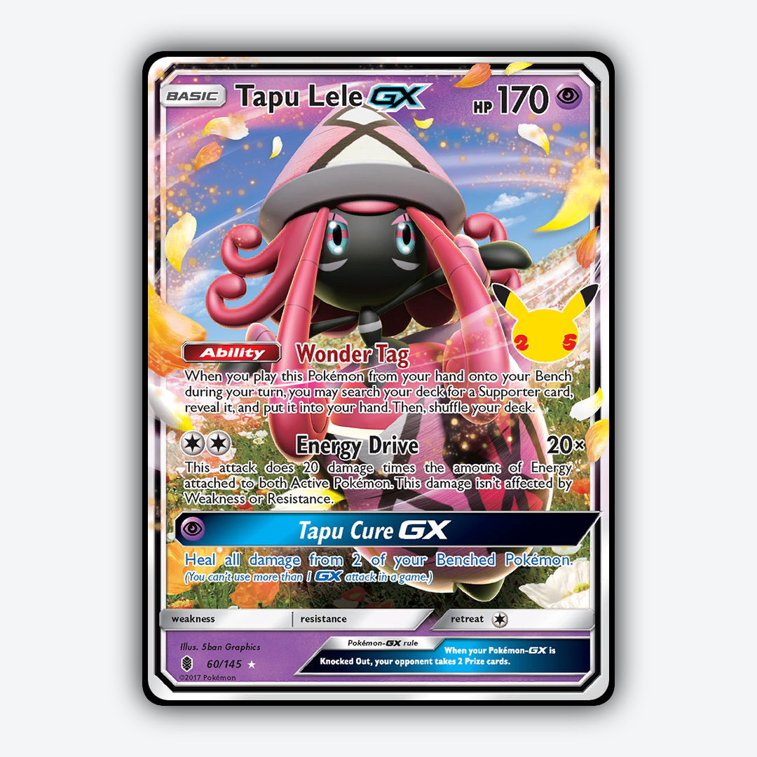 Tapu Lele-GX #60 - Celebrations: Classic Collection Set - Card Rug