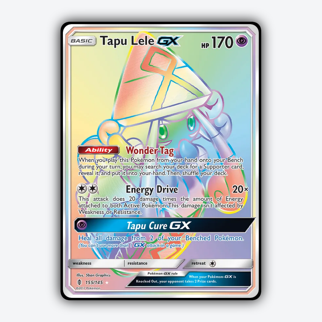 Tapu Lele-GX 155/145 - Guardians Rising Set - Card Rug