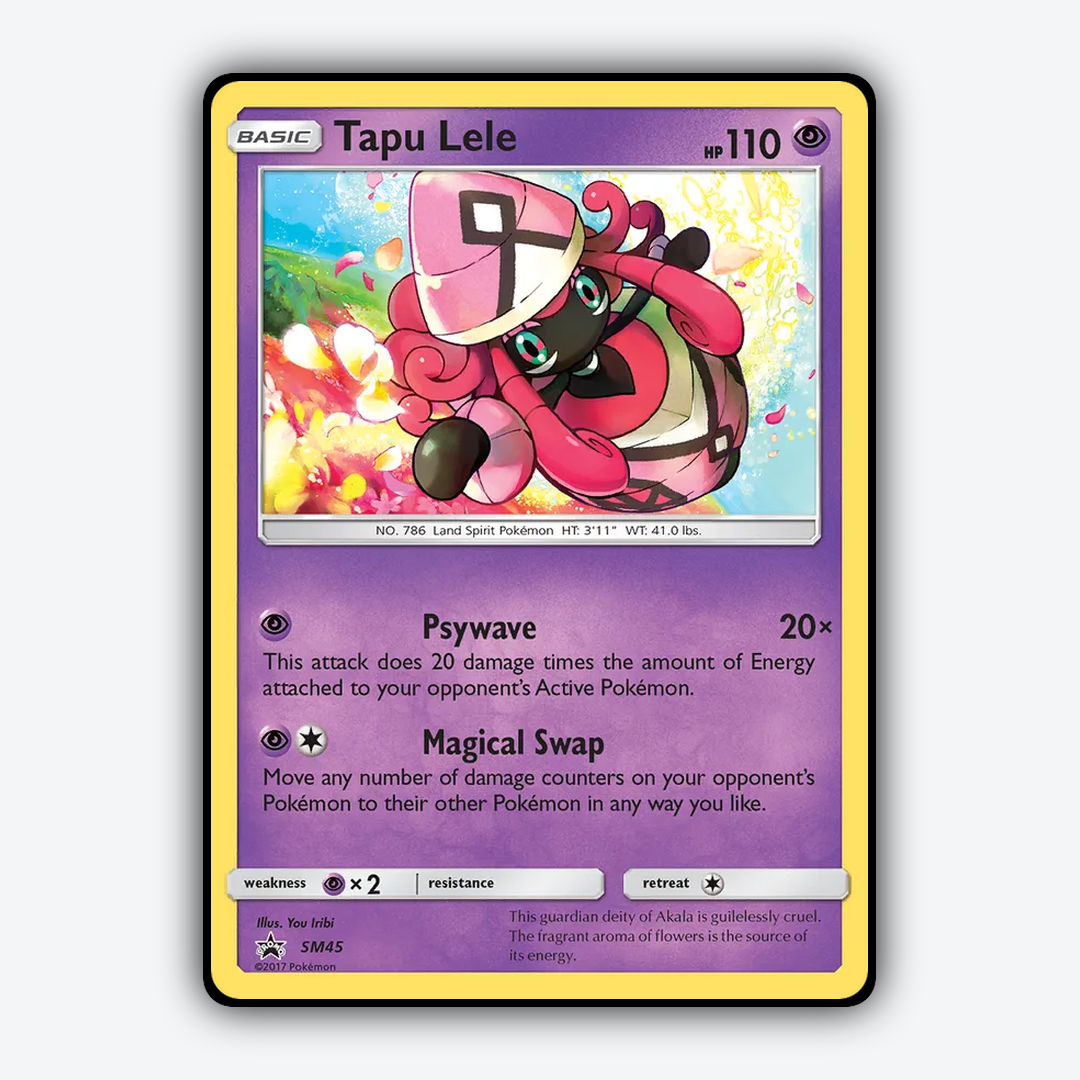 Tapu Lele #45 - SM Black Star Promos Set - Card Rug