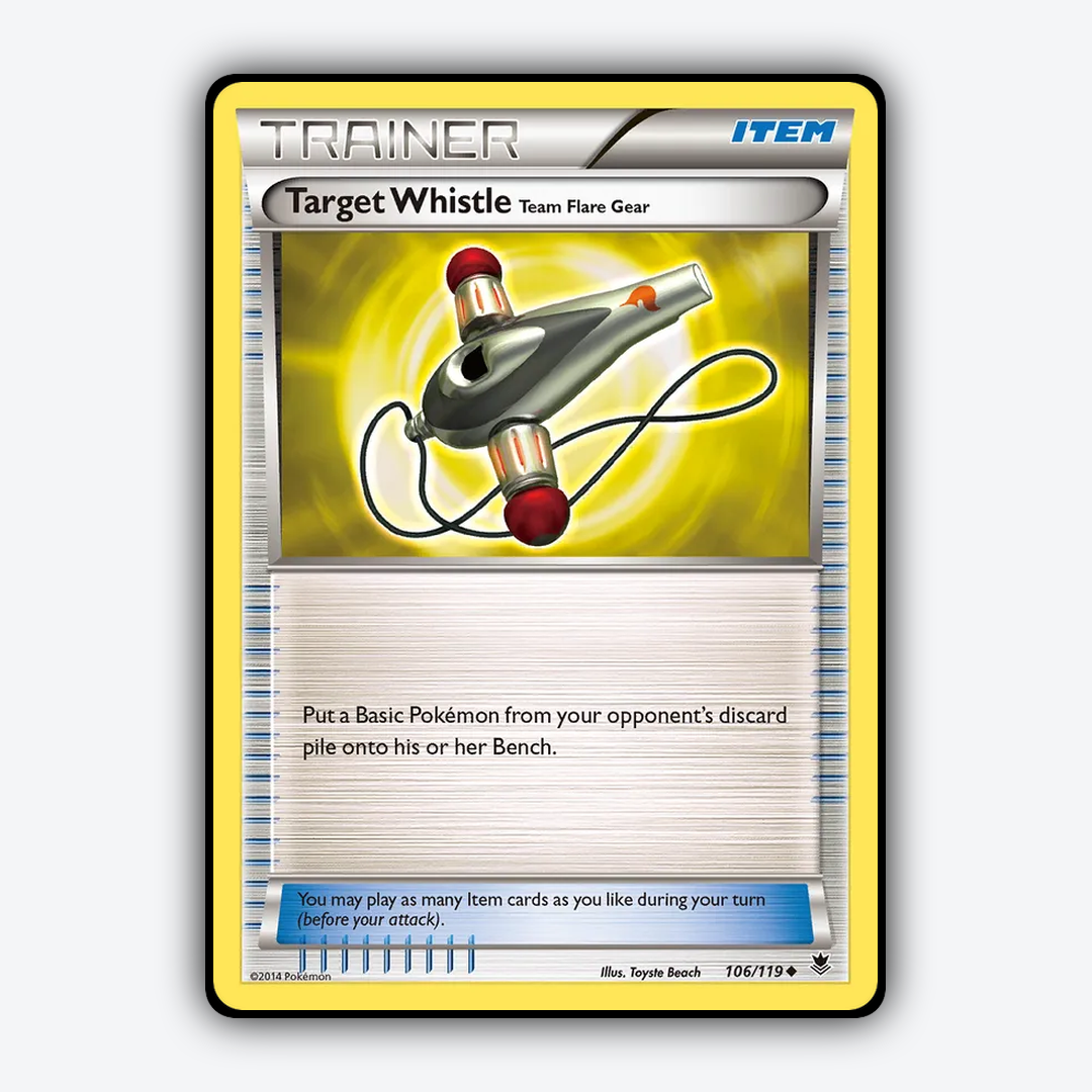 Target Whistle Team Flare Gear 106/119 - Phantom Forces Set - Card Rug
