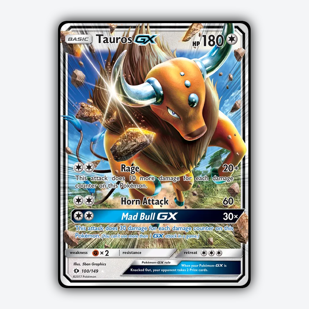 Tauros-GX 100/149 - Sun & Moon Set - Card Rug