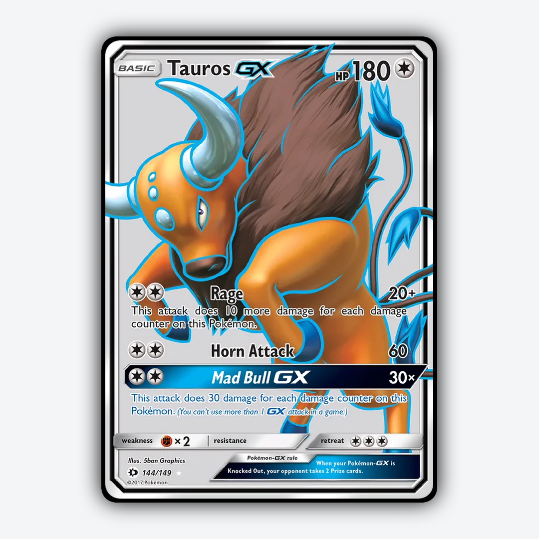 Tauros-GX 144/149 - Sun & Moon Set - Card Rug