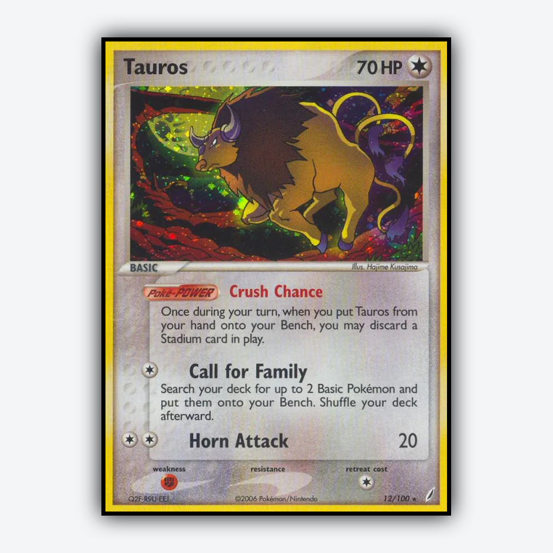 Tauros 012/100 - Crystal Guardians Set - Card Rug