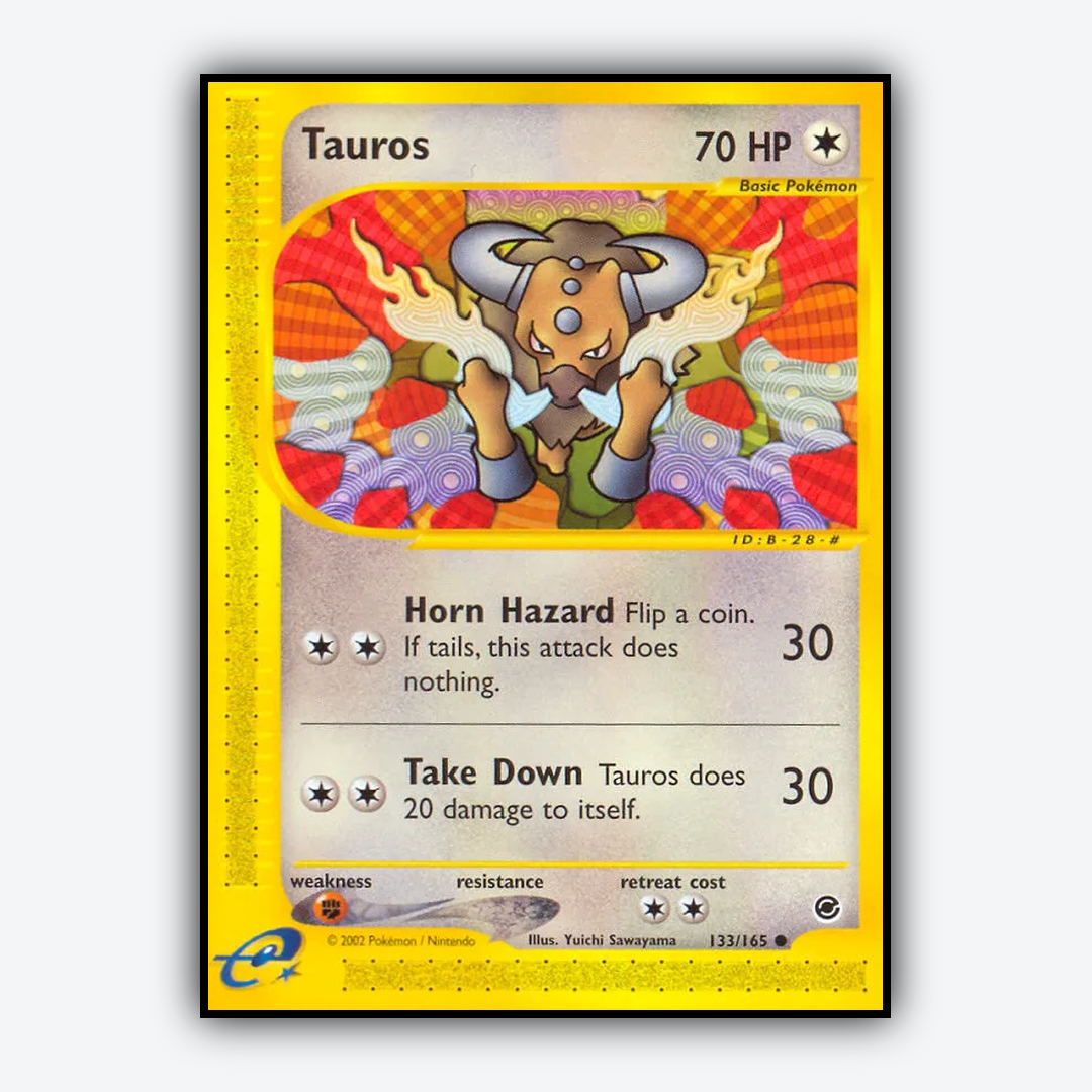 Tauros 133/165 - Expedition Base Set - Card Rug