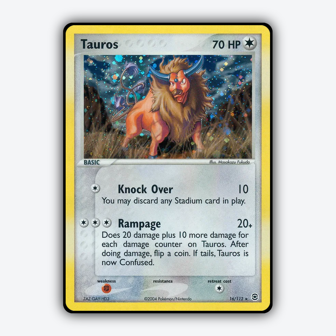 Tauros 016/112 - FireRed & LeafGreen Set - Card Rug