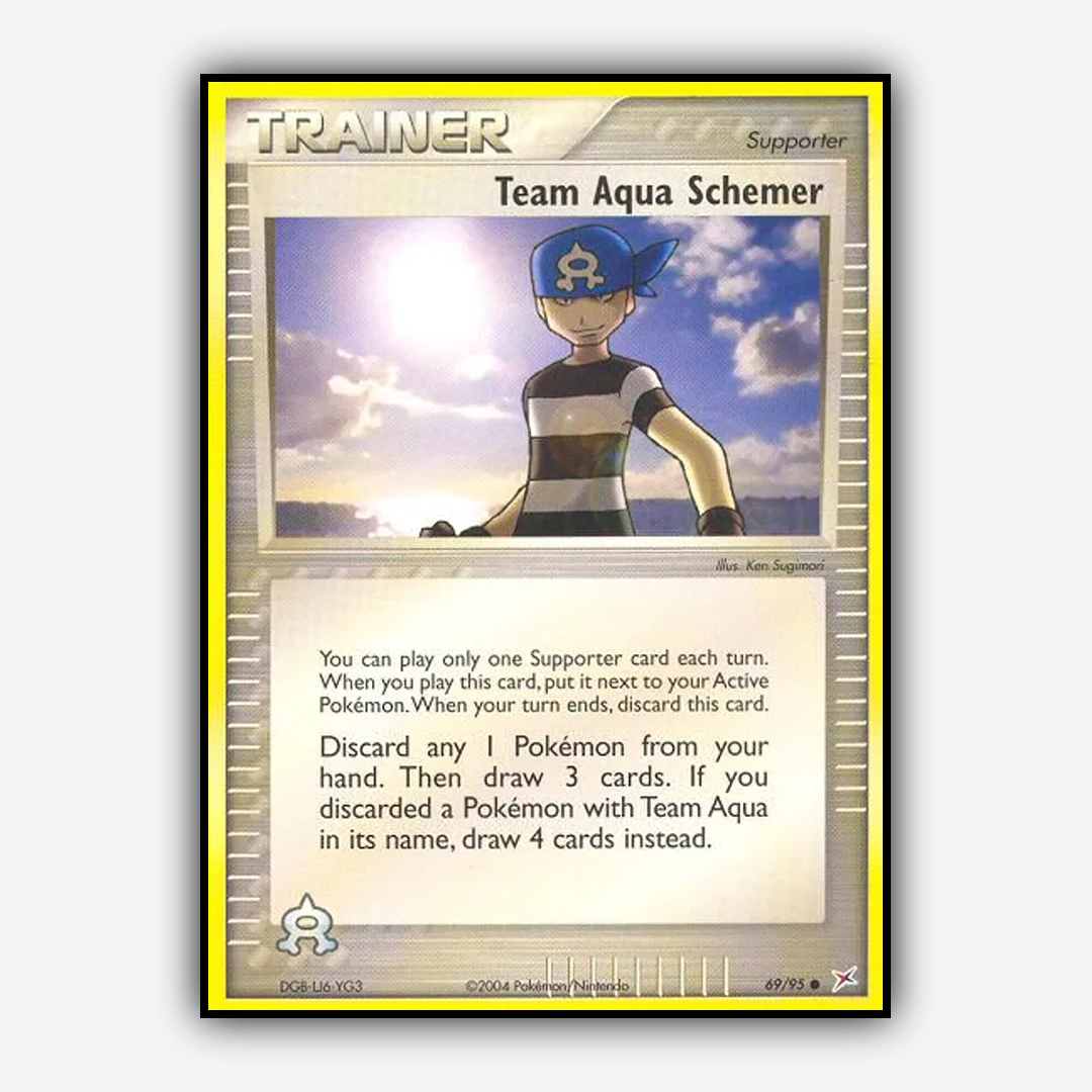 Team Aqua Schemer 069/95 - Team Magma vs Team Aqua Set - Card Rug