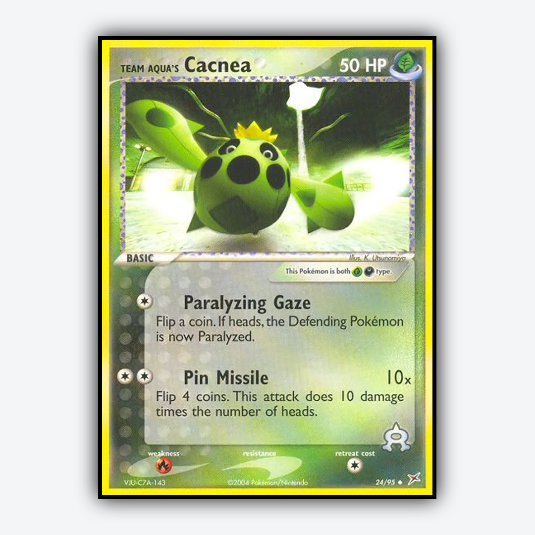 Team Aqua's Cacnea 024/95 - Team Magma vs Team Aqua Set - Card Rug