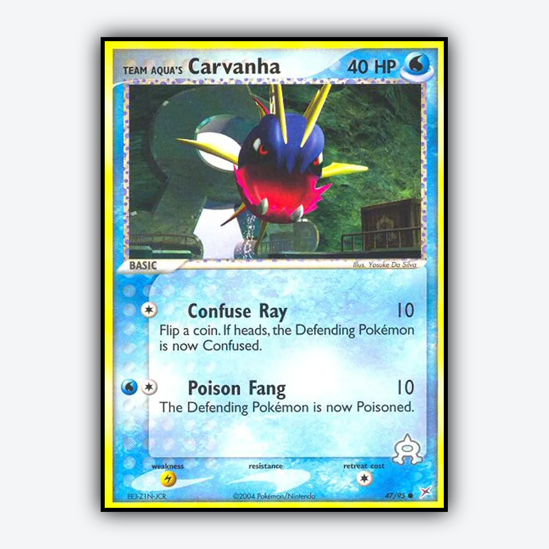 Team Aqua's Carvanha 047/95 - Team Magma vs Team Aqua Set - Card Rug