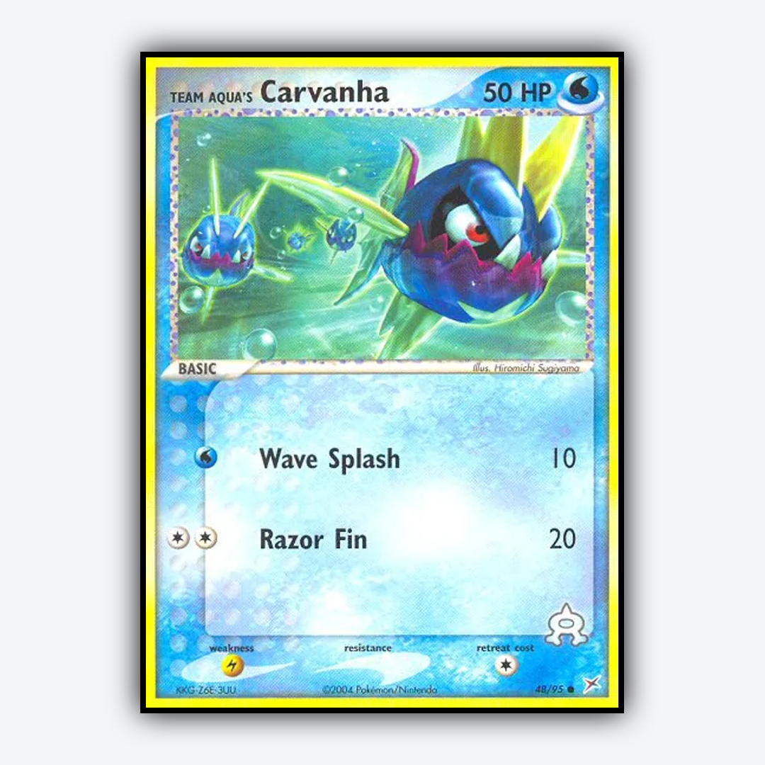 Team Aqua's Carvanha 048/95 - Team Magma vs Team Aqua Set - Card Rug