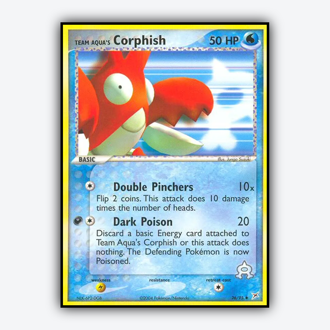 Team Aqua's Corphish 026/95 - Team Magma vs Team Aqua Set - Card Rug
