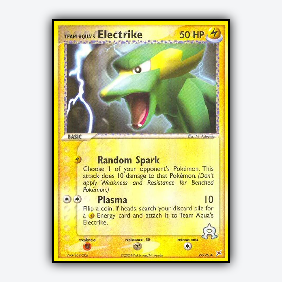 Team Aqua's Electrike 027/95 - Team Magma vs Team Aqua Set - Card Rug