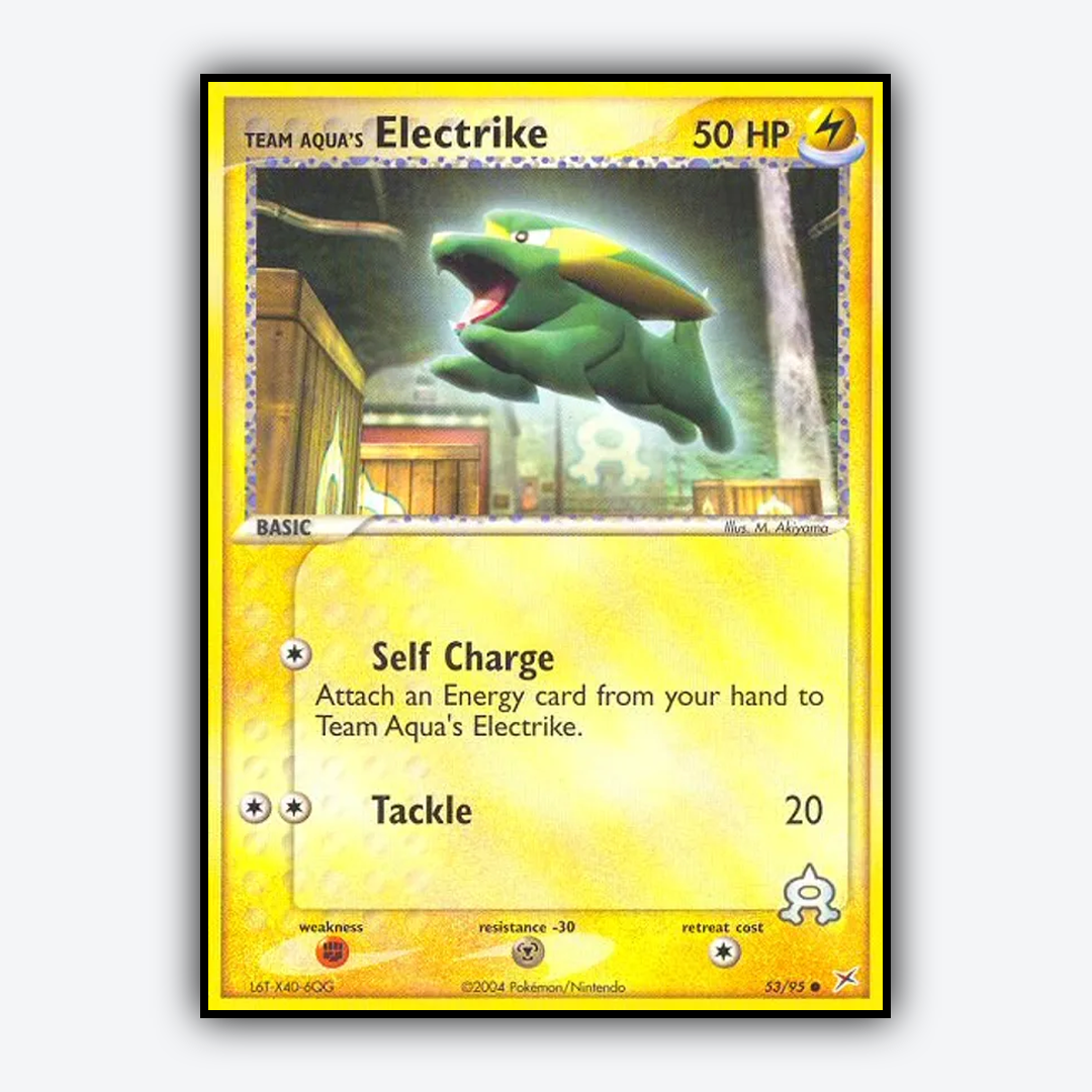 Team Aqua's Electrike 053/95 - Team Magma vs Team Aqua Set - Card Rug