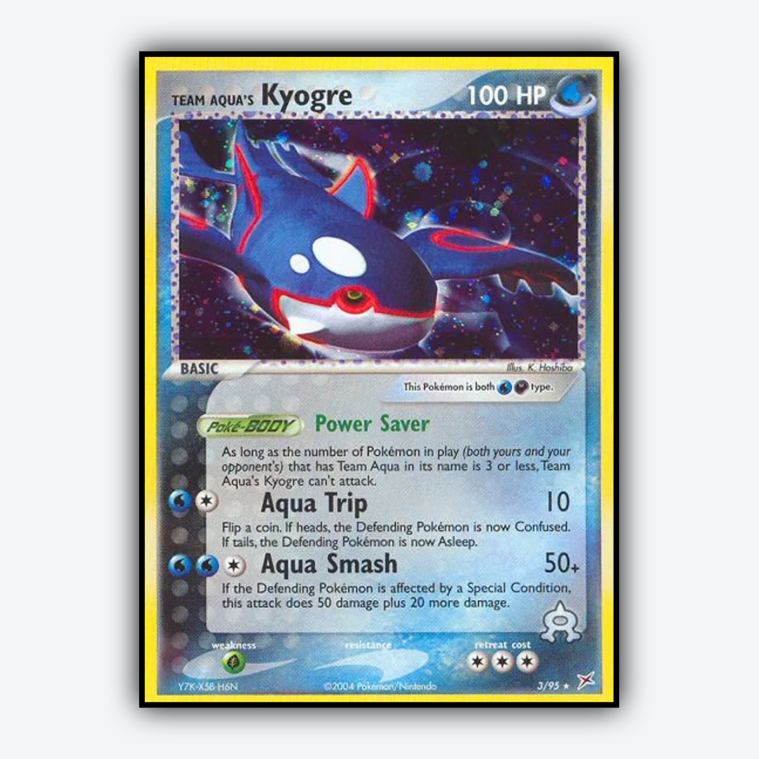 Team Aqua's Kyogre 003/95 - Team Magma vs Team Aqua Set - Card Rug