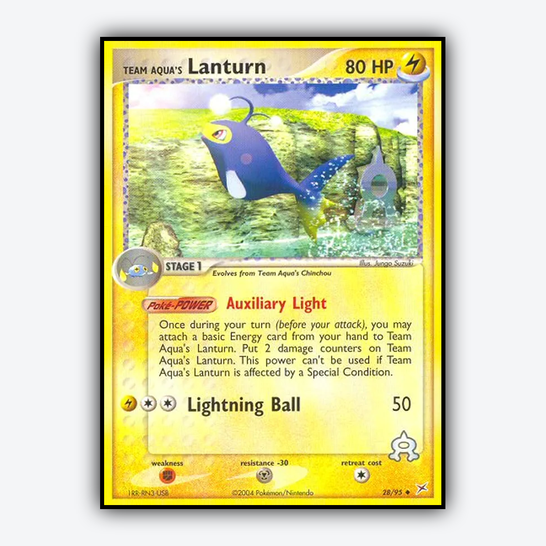Team Aqua's Lanturn 028/95 - Team Magma vs Team Aqua Set - Card Rug