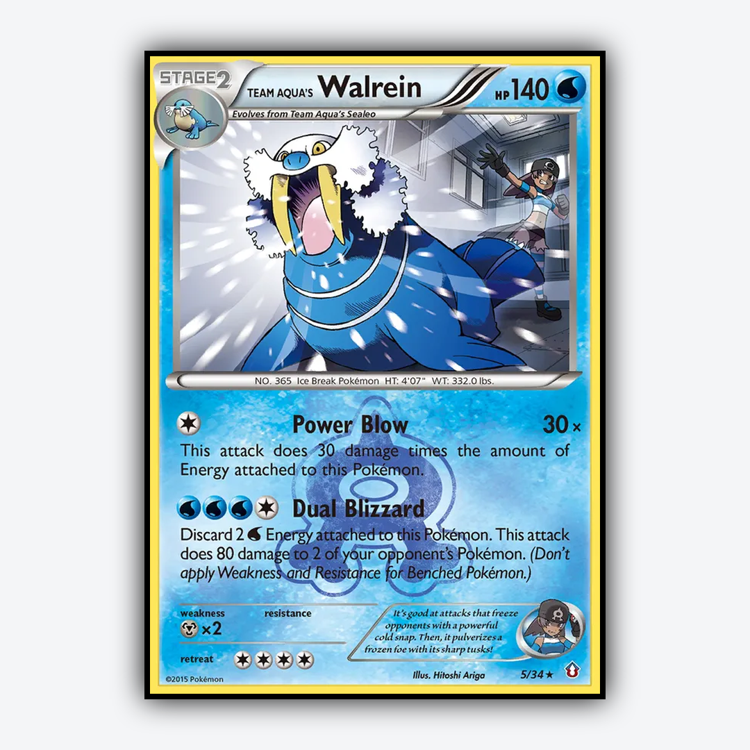 Team Aqua's Walrein 005/34 - Double Crisis Set - Card Rug