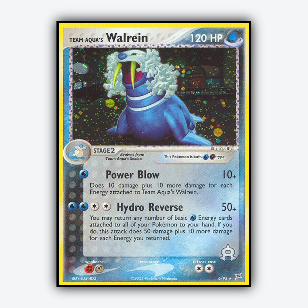 Team Aqua's Walrein 006/95 - Team Magma vs Team Aqua Set - Card Rug