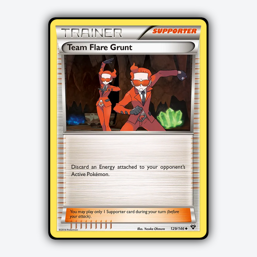Team Flare Grunt 129/146 - XY Set - Card Rug