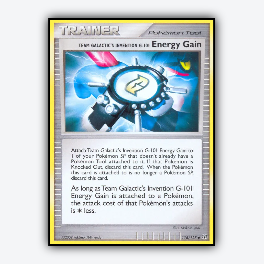 Team Galactic's Invention G-101 Energy Gain 116/127 - Platinum Set - Card Rug