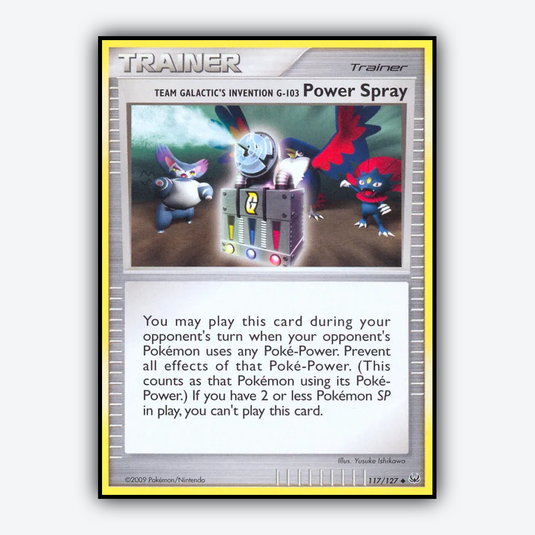 Team Galactic's Invention G-103 Power Spray 117/127 - Platinum Set - Card Rug