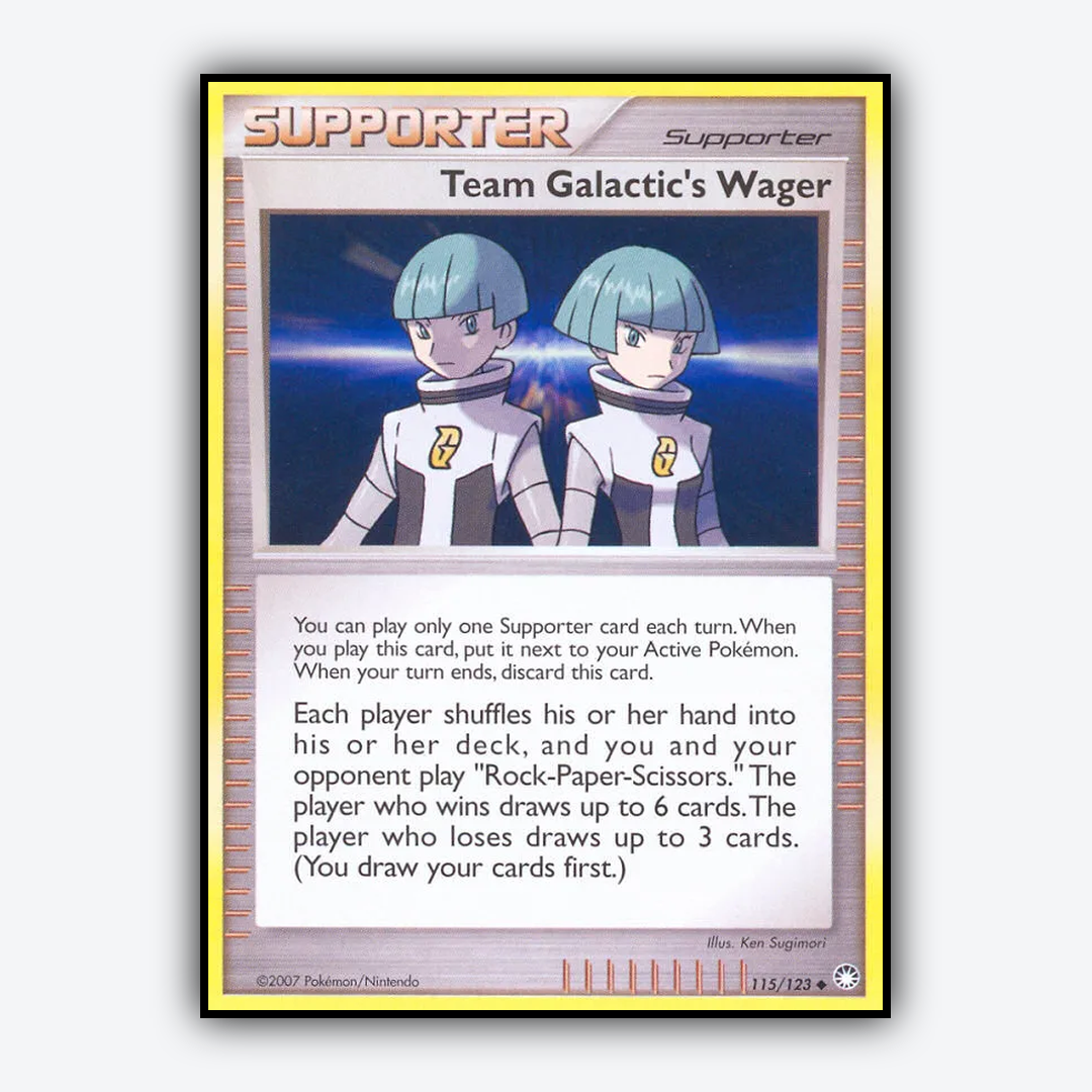 Team Galactic's Wager 115/123 - Mysterious Treasures Set - Card Rug