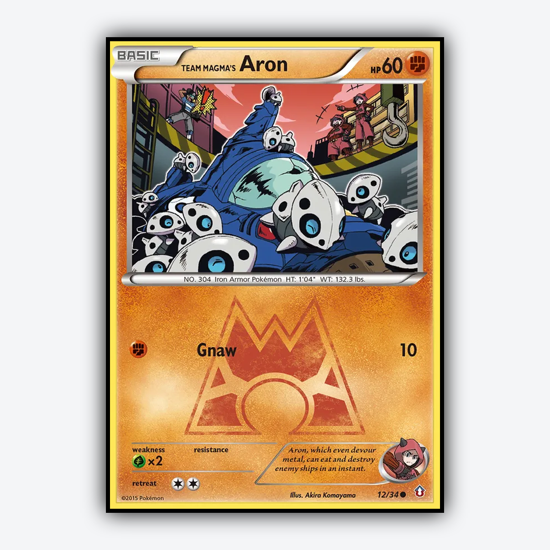 Team Magma's Aron 012/34 - Double Crisis Set - Card Rug
