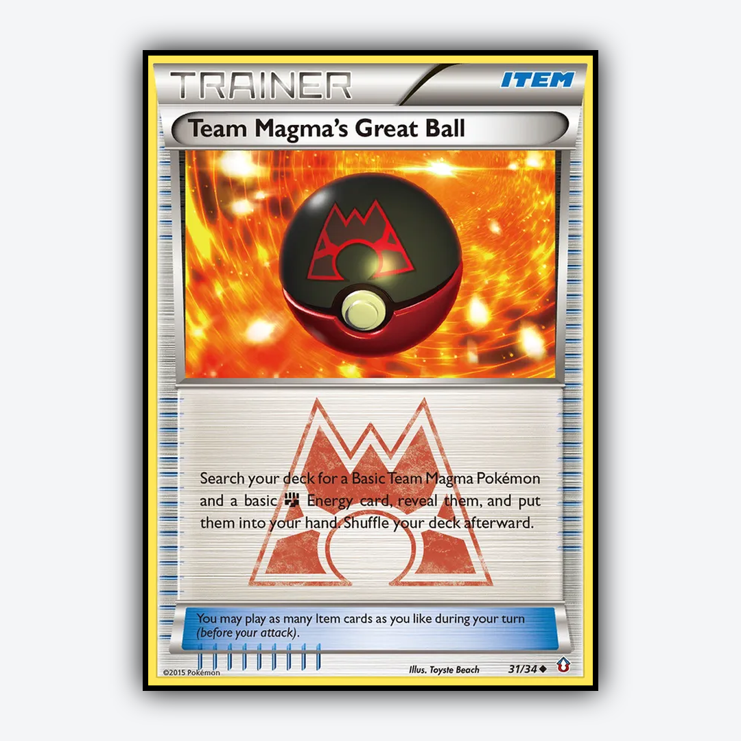 Team Magma's Great Ball 031/34 - Double Crisis Set - Card Rug