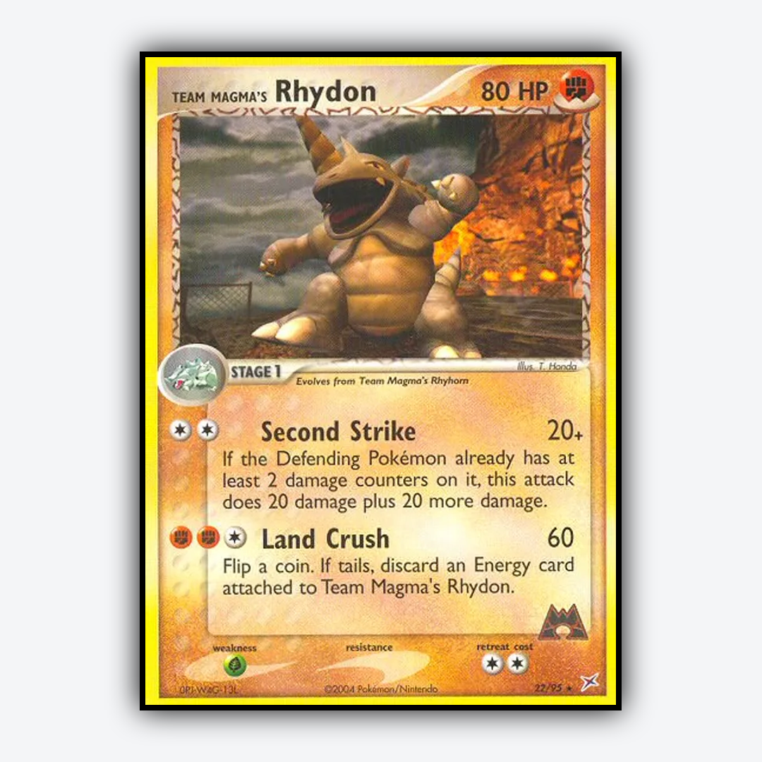 Team Magma's Rhydon 022/95 - Team Magma vs Team Aqua Set - Card Rug