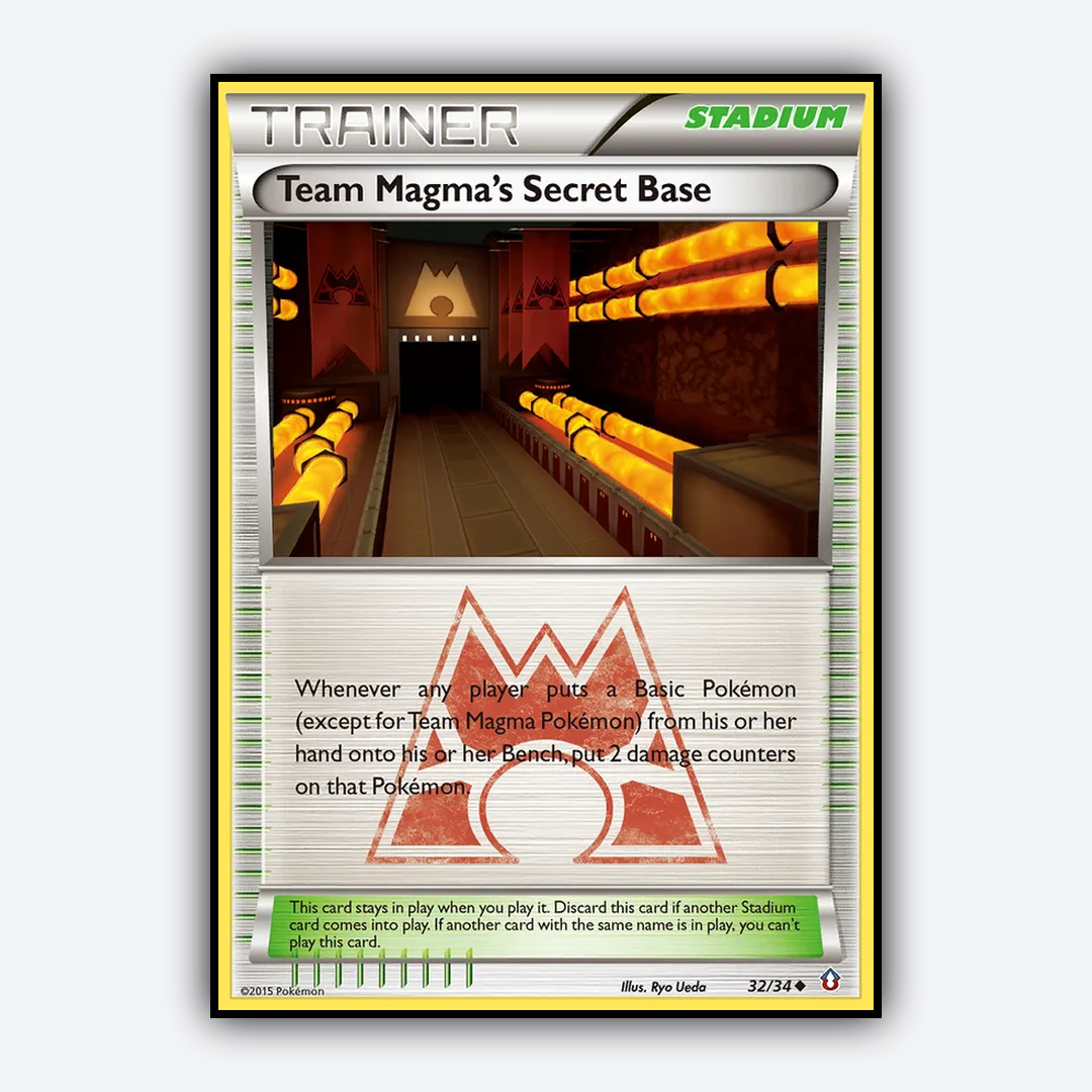Team Magma's Secret Base 032/34 - Double Crisis Set - Card Rug