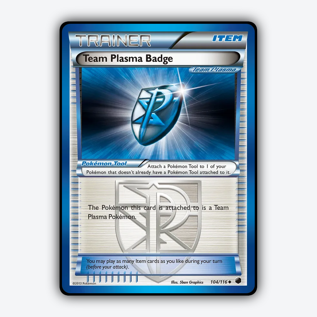 Team Plasma Badge 104/116 - Plasma Freeze Set - Card Rug