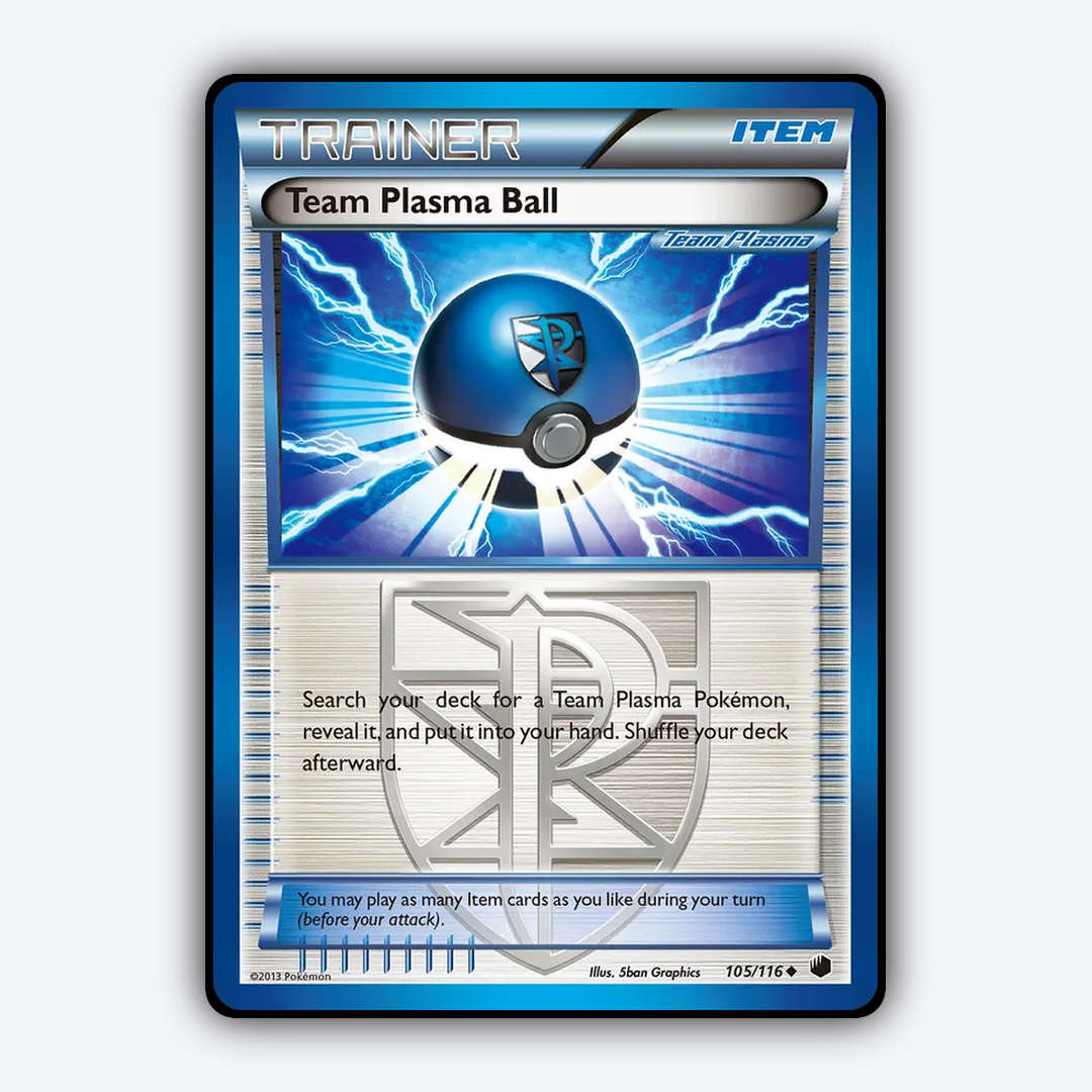 Team Plasma Ball 105/116 - Plasma Freeze Set - Card Rug