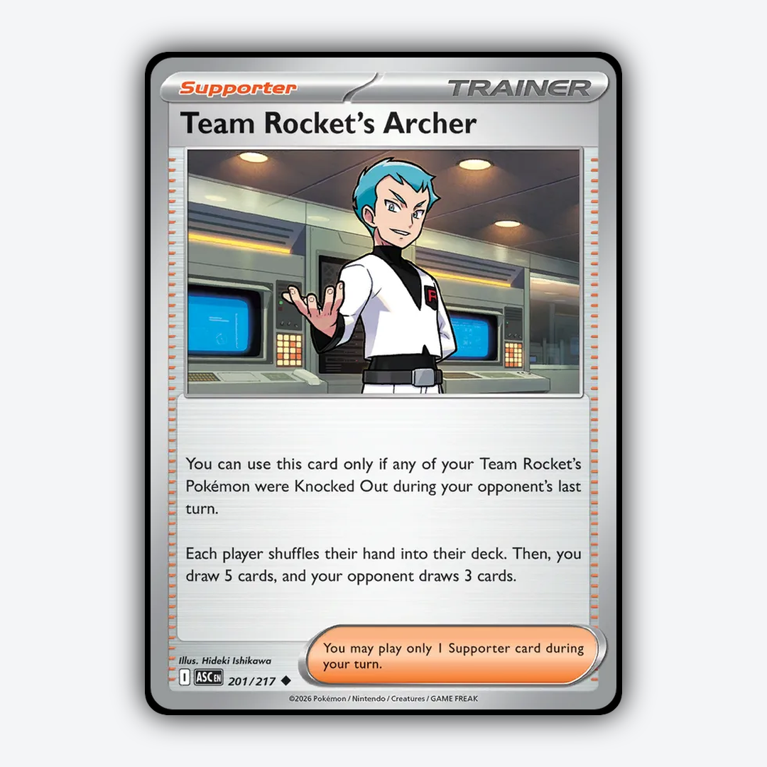 Team Rocket's Archer 201/217 - Ascended Heroes Set - Card Rug