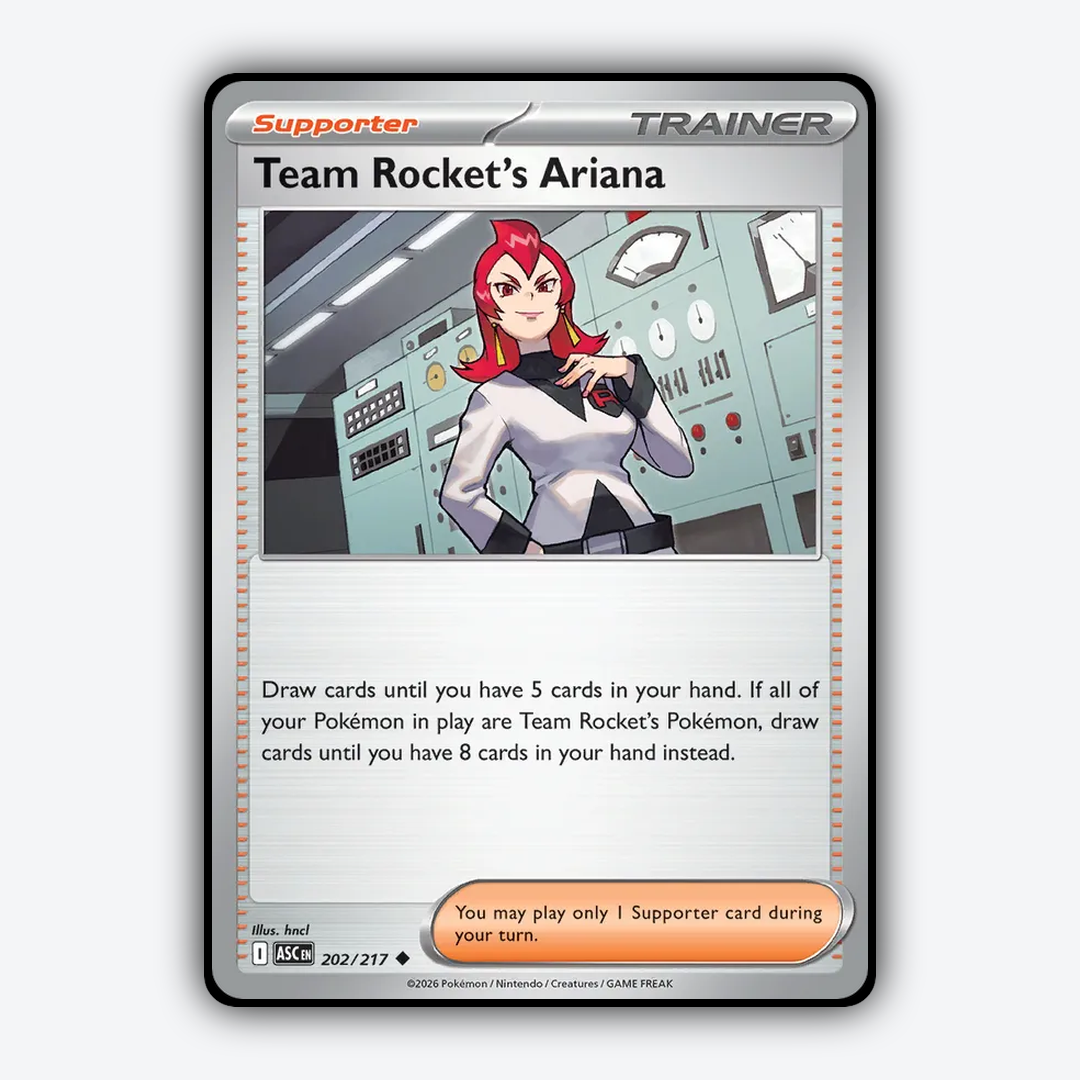 Team Rocket's Ariana 202/217 - Ascended Heroes Set - Card Rug
