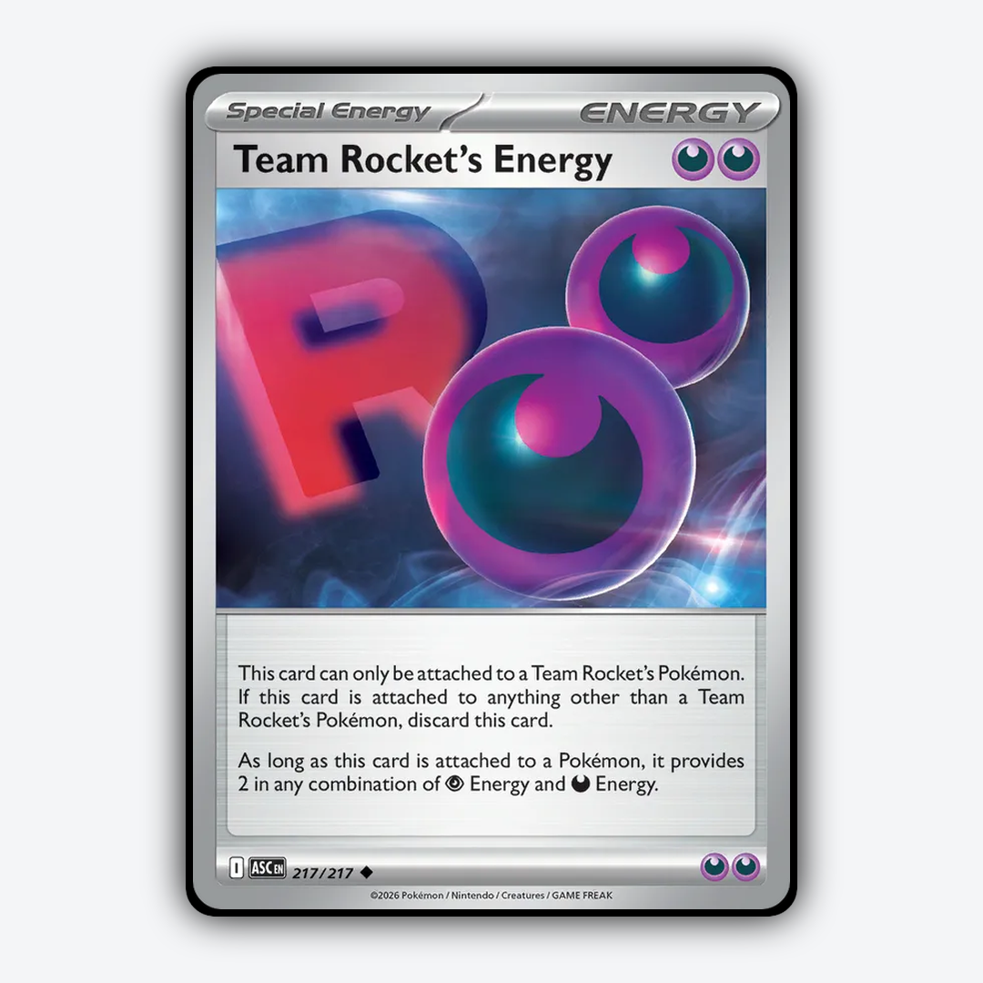 Team Rocket's Energy 217/217 - Ascended Heroes Set - Card Rug