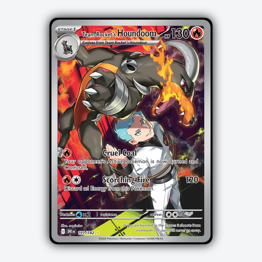Team Rocket's Houndoom #191 - Destined Rivals Set - Card Rug