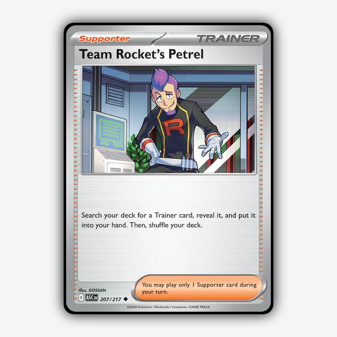 Team Rocket's Petrel 207/217 - Ascended Heroes Set - Card Rug