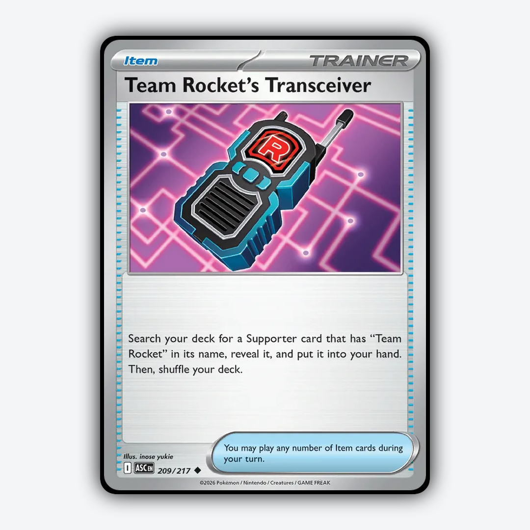 Team Rocket's Transceiver 209/217 - Ascended Heroes Set - Card Rug