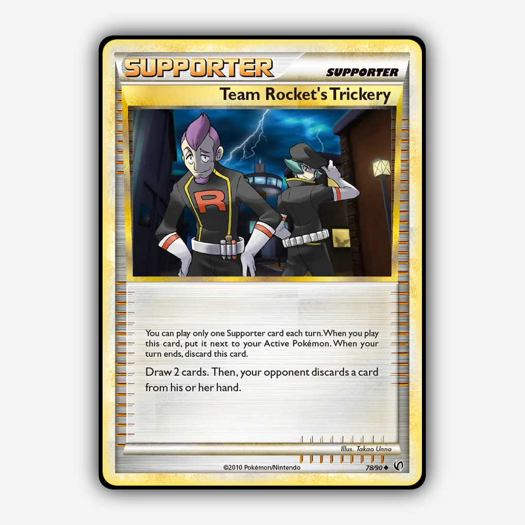 Team Rocket's Trickery 078/90 - HS—Undaunted Set - Card Rug