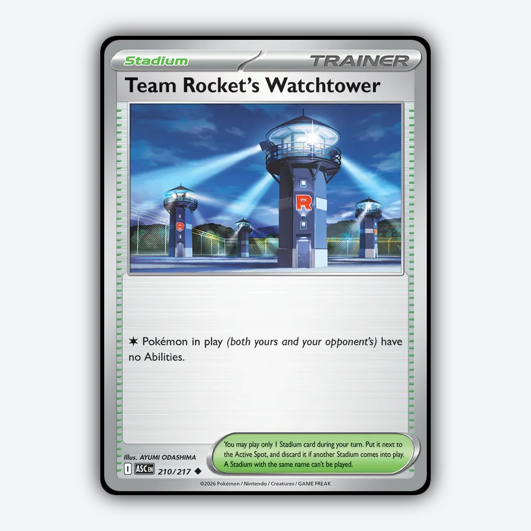 Team Rocket's Watchtower 210/217 - Ascended Heroes Set - Card Rug
