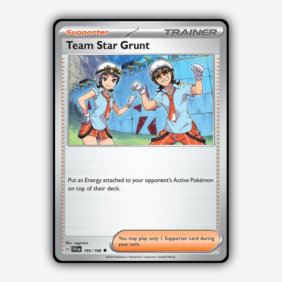 Team Star Grunt 195/198 - Scarlet & Violet Set - Card Rug