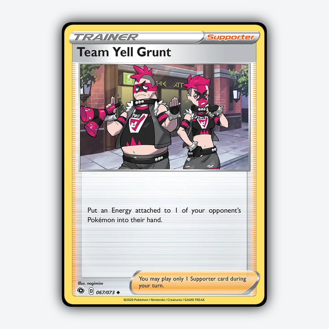 Team Yell Grunt 067/73 - Champion's Path Set - Card Rug