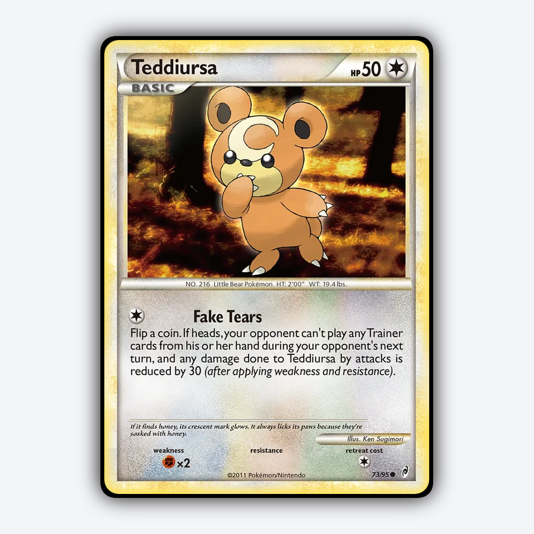 Teddiursa 073/106 - Call of Legends Set - Card Rug
